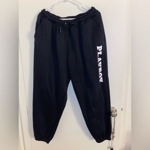 black missguided x playboy joggers